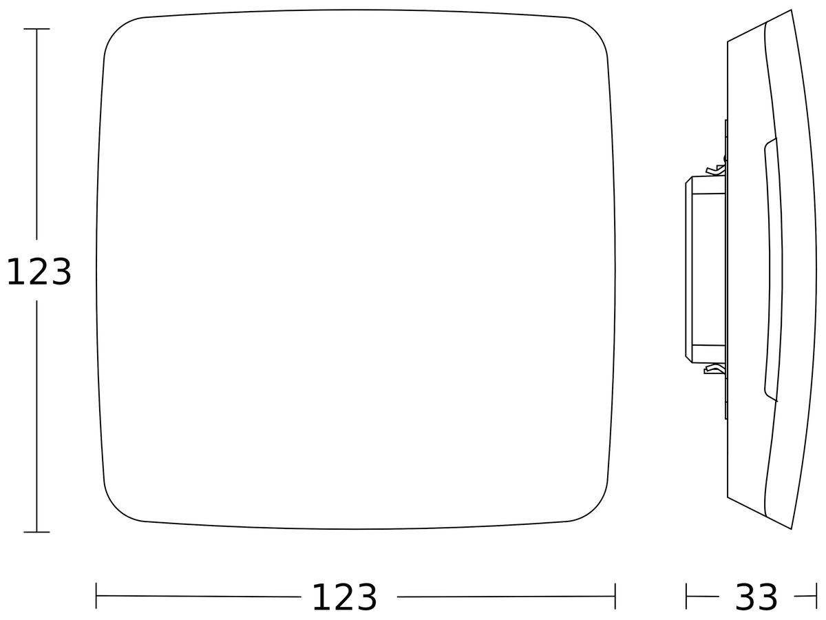 UP-Präsenzmelder Steinel TruePresence Multisensor KNX, eckig weiss