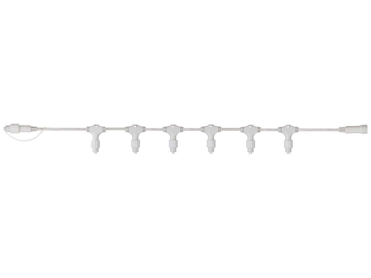 Verteilerkabel System LED Extra, 2m, weiss, mit 20 Schraubabgängen