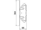 Bogen BET RB W verstellbar 85×100mm Stahl feuerverzinkt