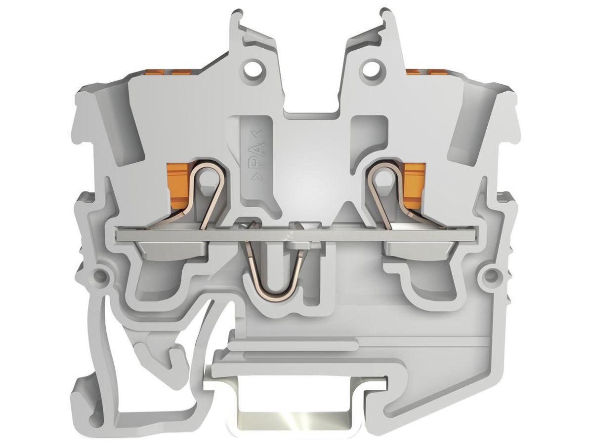 Durchgangsklemme WAGO TOPJOB-S 2250 1mm² 2L 13.5A 500V TH15 grau