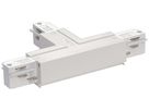 T-Verbinder SLV für AP-Stromschiene EUTRAC 3-phasig, PE rechts, weiss