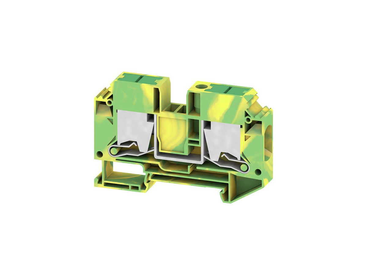 Schutzleiter-Reihenklemme WM SL2C 2.5…25mm² Snap-in TH35 gn/gb