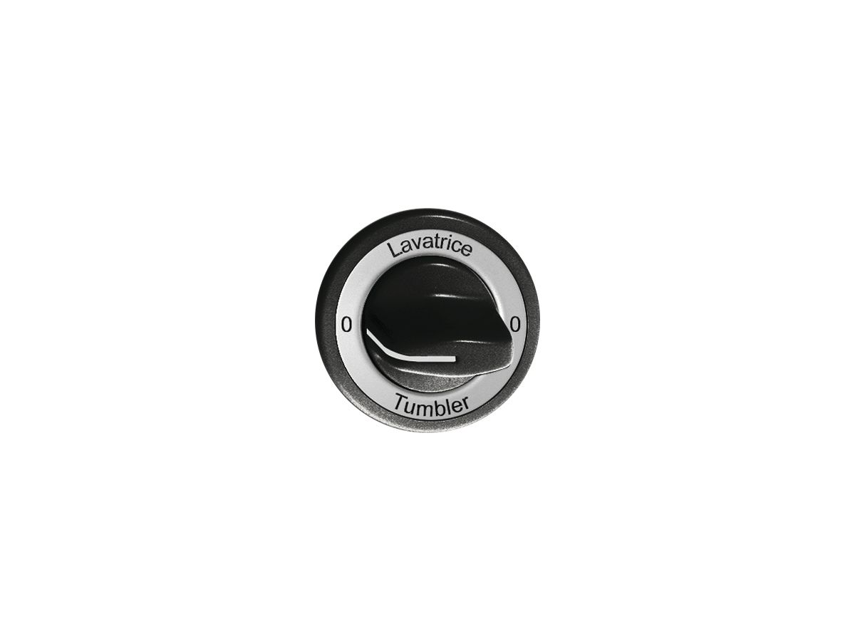 Frontset 0-Lavatrice-0-Tumbler für Drehschalter schwarz FH