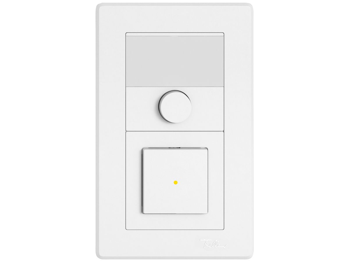UP-Kombination EDIZIO.liv SNAPFIX® 2×1 156×96mm Schliesser+Wechsler bel.weiss