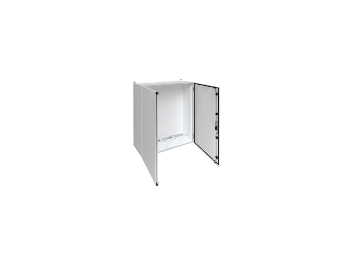Wandschrank Hager univers mit Volltür SK II IP55 1400×1050×400mm RAL 7035