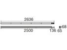 LED-Leuchteinsatz SLV EASYLIGHT MB 80W 15251lm 3500…5000K 2500mm schwarz