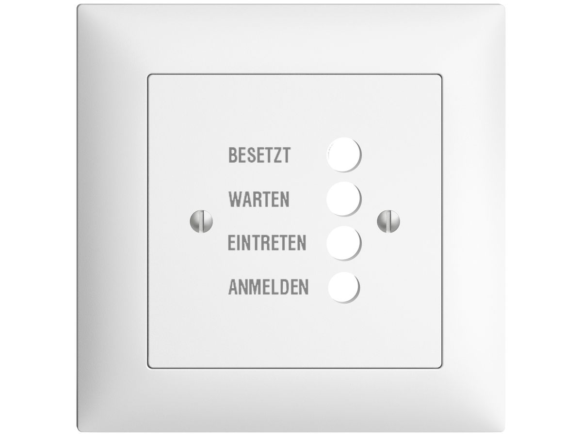 UP-Frontset EDIZIOdue weiss 88×88mm für Türstation 1334.D