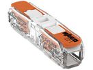 Verbindungsklemme WAGO 221 1×0.2…4mm² Hebel 32A 450V orange transparent