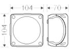 AP-Abzweigdose Hensel RK 0405 5×6mm², grau