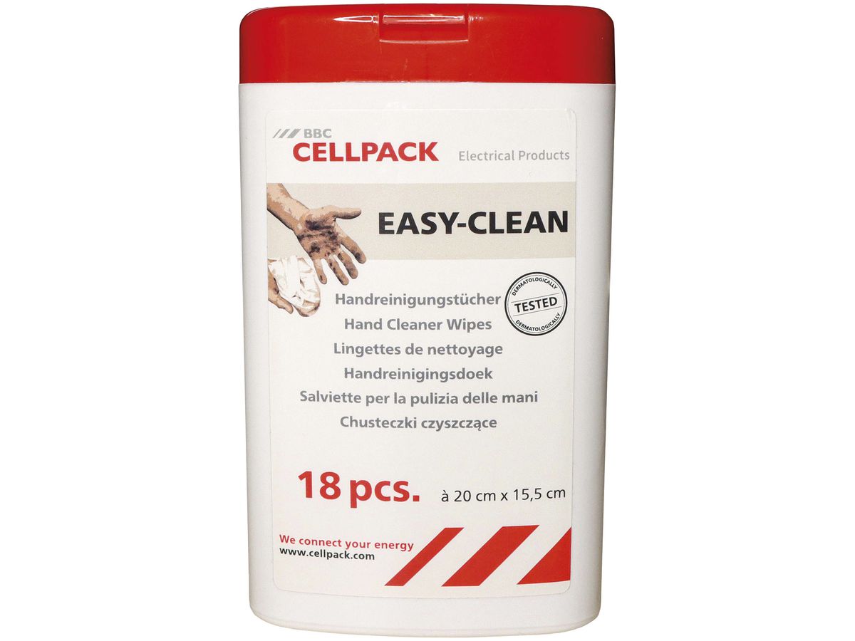 Handreinigungstücher Cellpack EASY-CLEAN in Eimer à 18 Stück