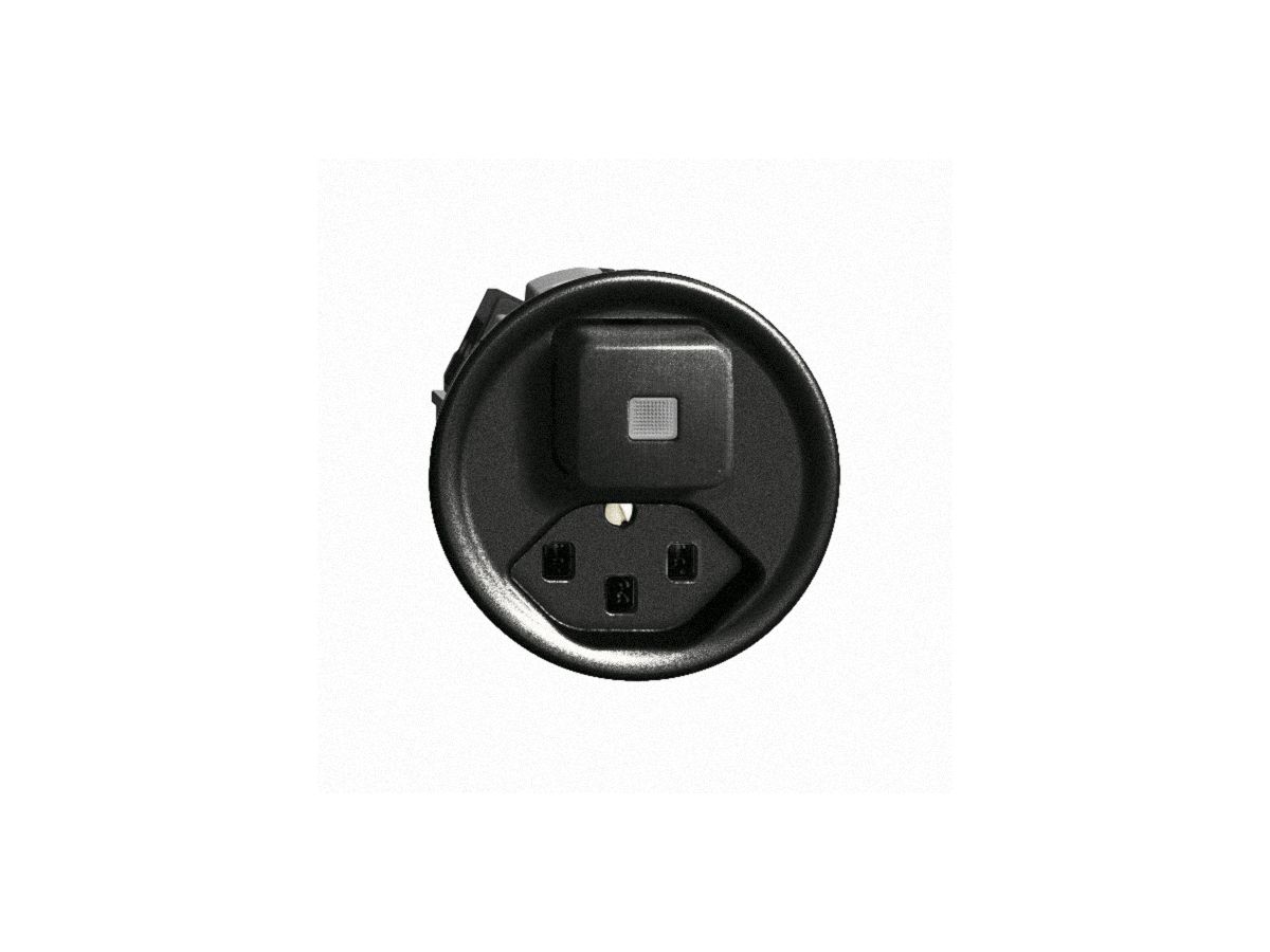 Leuchtkombination LS 6/1L+T23 16A schwarz FH mit Linse, LED gelb