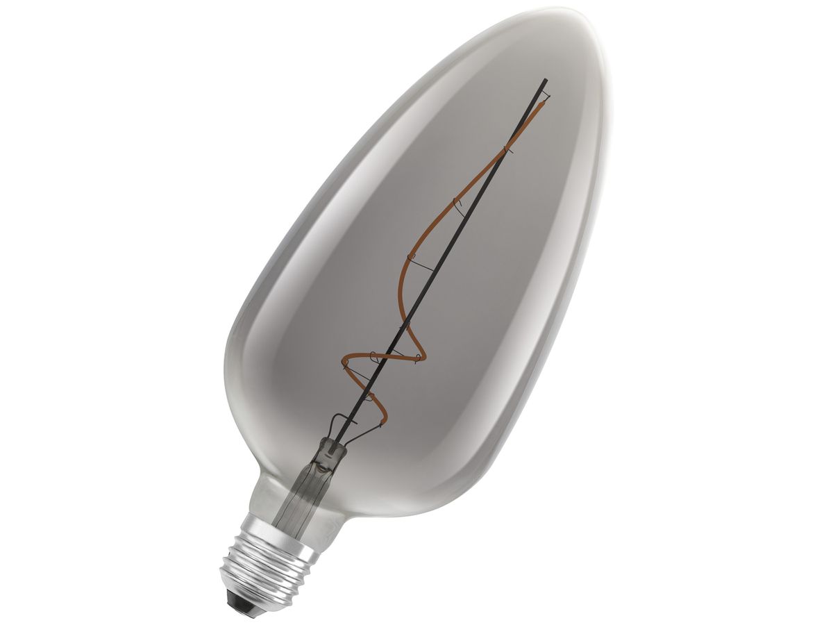 LED-Lampe LEDVANCE CLA 125 E27 4W 140lm 1800K DIM 283mm klar grau