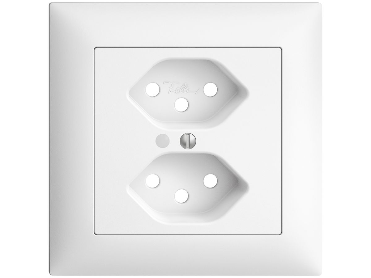 UP-Frontset EDIZIOdue weiss 88×88mm 2×T13 mit Linse