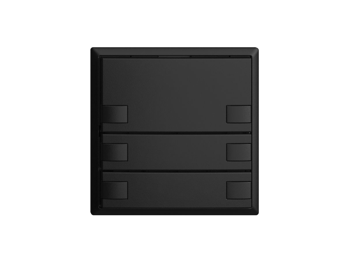 KNX-Taster RGB EDUE, 250mW, o.LED, 3×Taste, 2×Tastenb., sz
