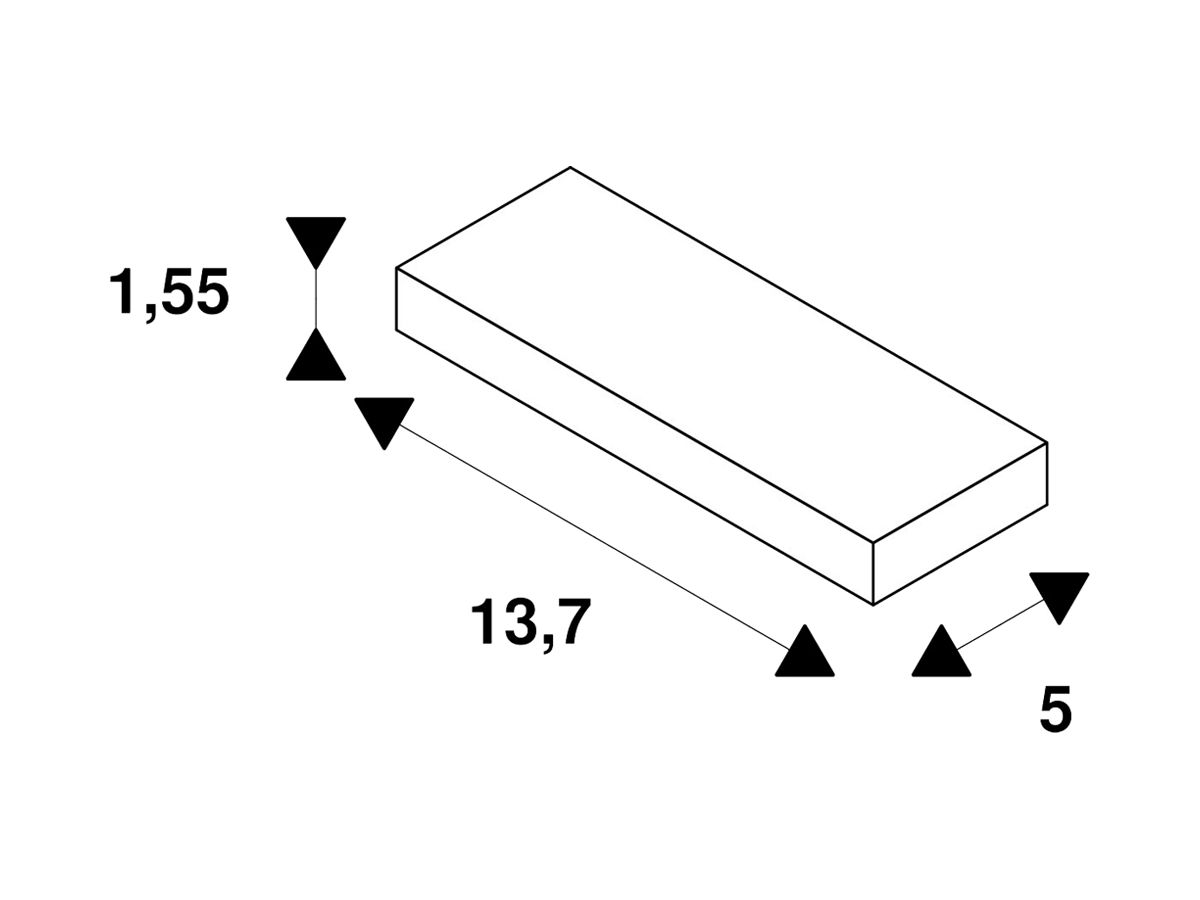 LED-Betriebsgerät SLV 24W 24V 1000mA ON/OFF 137×50×15.5mm