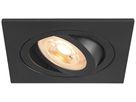 LED-Downlight SLV NEW TRIA 75 GU10 1×10W DIM 90×90mm schwarz