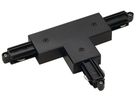T-Verbinder SLV für 1-Phasen Stromschiene, Erde rechts schwarz