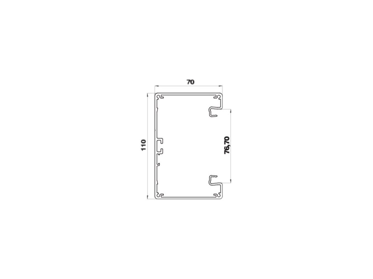 Grundprofil Bettermann GEK-A 70×110mm alu