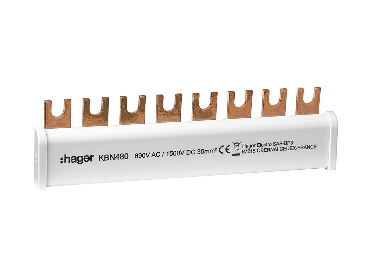 Erdungsbügel Hager 4P 35mm² für SPA180