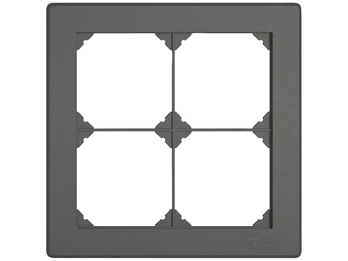 UP-Abdeckrahmen EDIZIO.liv SNAPFIX® 2×2 156×156mm dgu