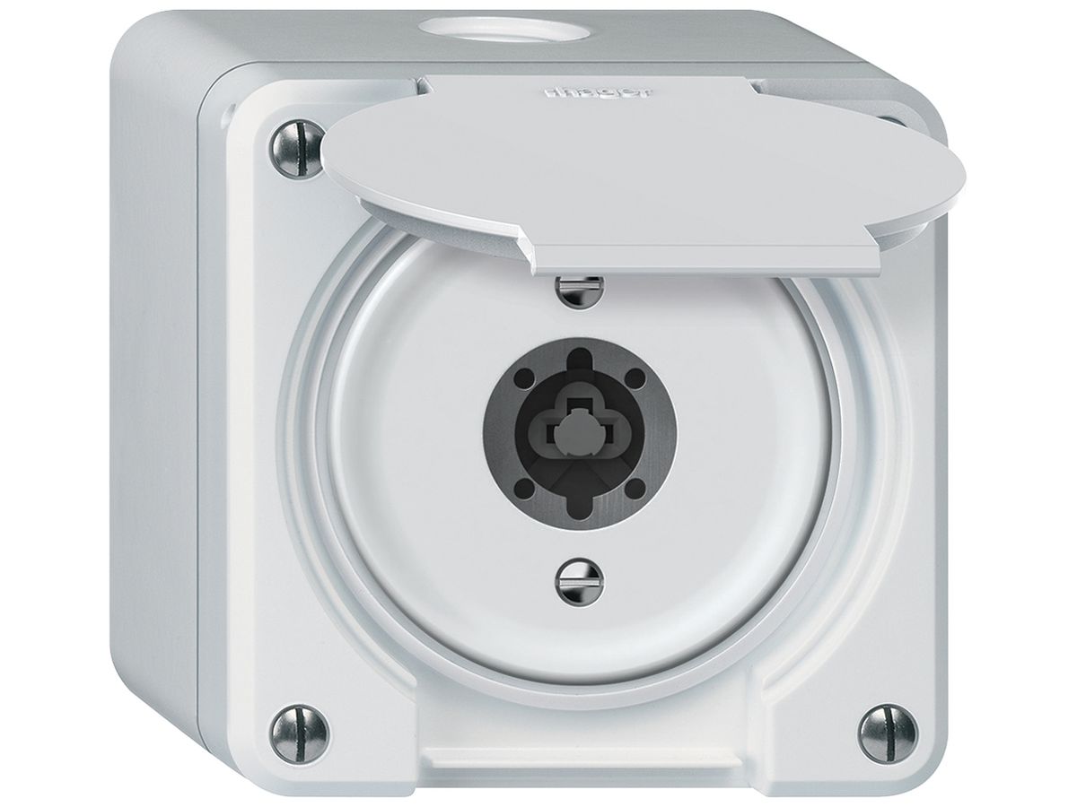 AP-Schlüsselschwenktaster robusto 2P 2NO 20A 250V 86×86mm weiss