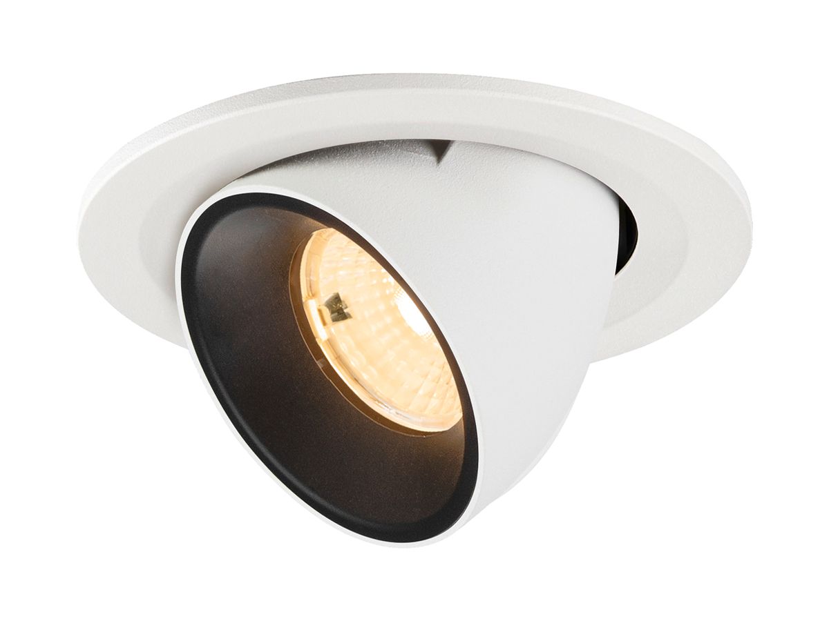 LED-Downlight SLV NUMINOS GIMBLE S 6.7W 1050lm 3000K WB DALI Ø90 ws/sz