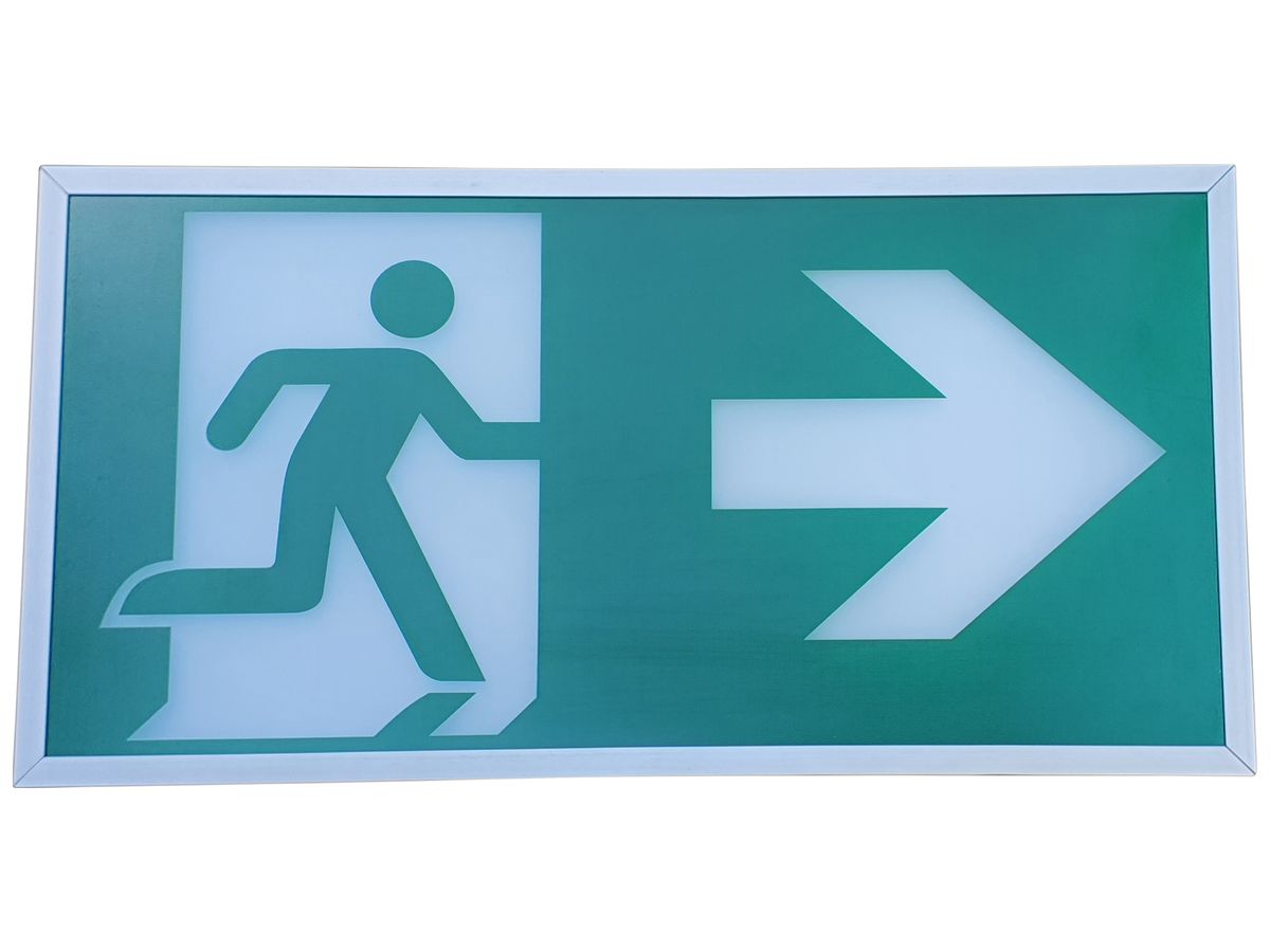 LED-Rettungszeichenleuchte Candelux CSA IP40 bat 1h BS DS ST Pfeil rechts