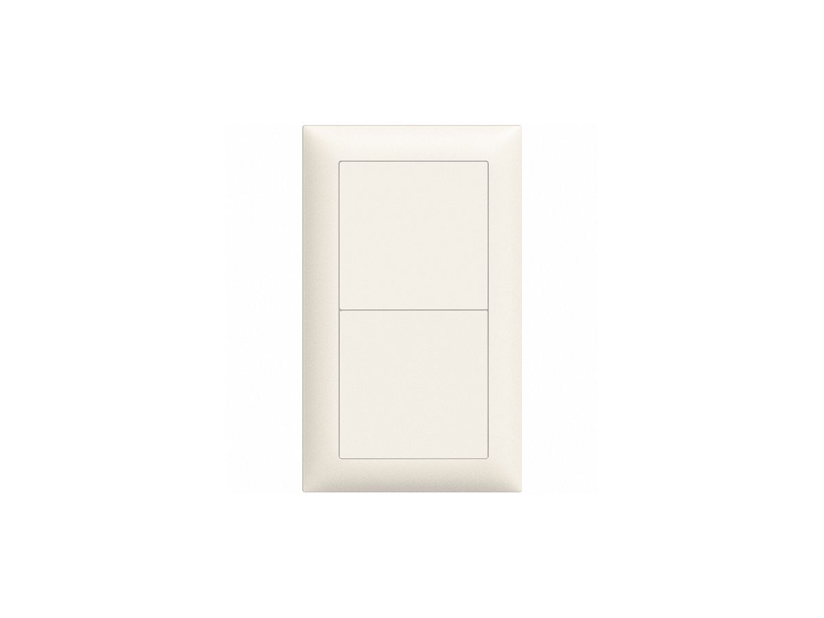 UP-Kombination EDIZIOdue 2×1 vertikal 2×blind weiss