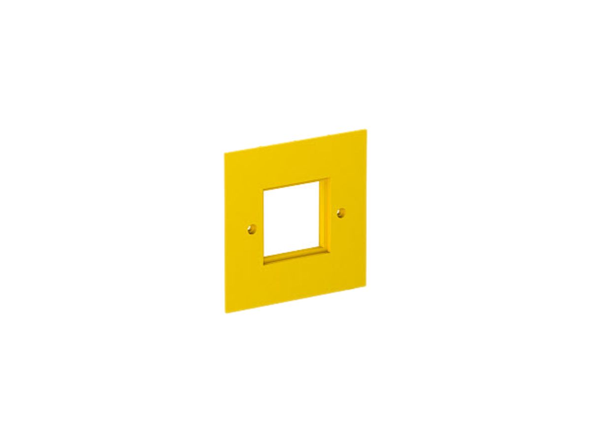 Abdeckplatte Bettermann 1×Modul 45, 95×95mm, PA, gelb