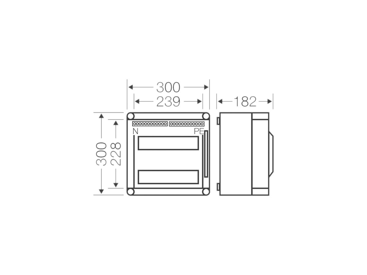 Apparategehäuse Hensel Mi1220