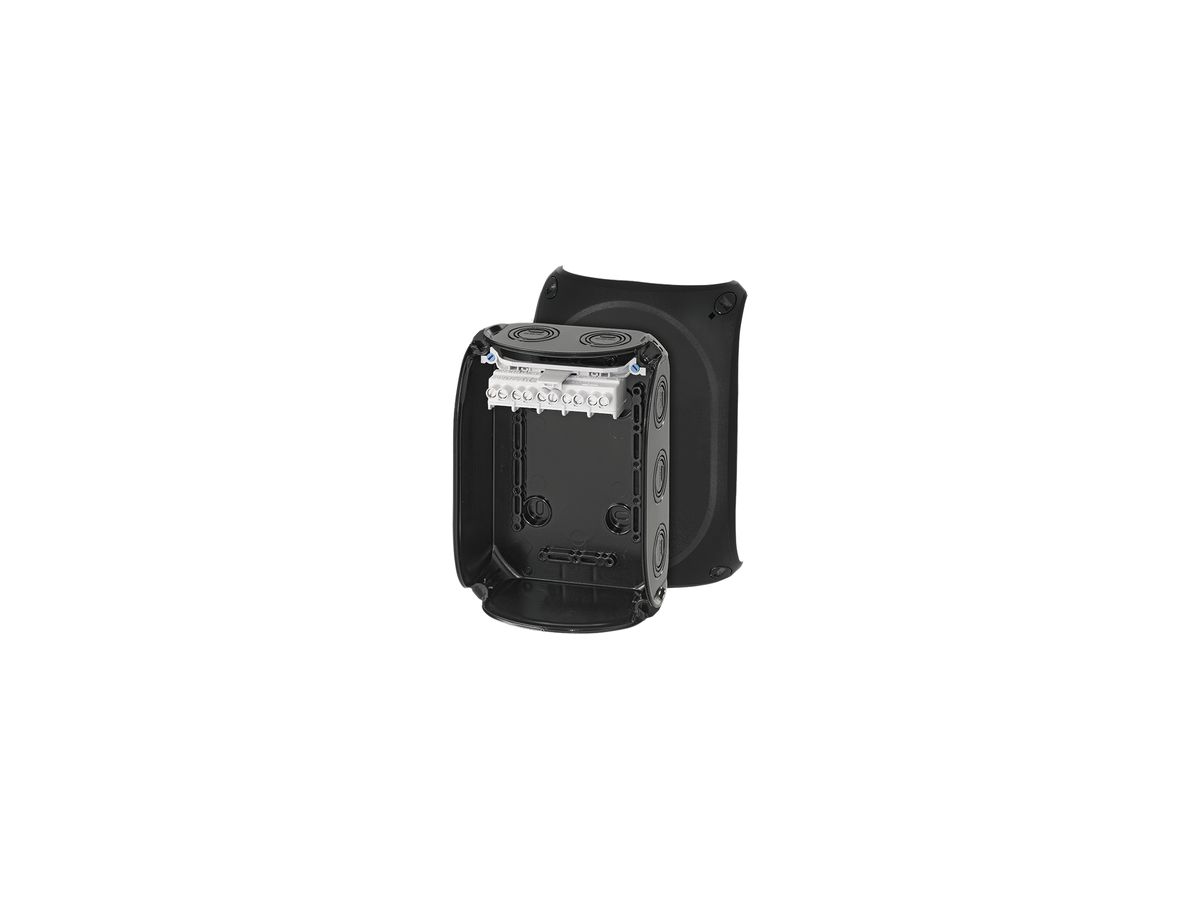 AP-Abzweigdose Hensel KF B mit Klemmen 5×6mm² schwarz