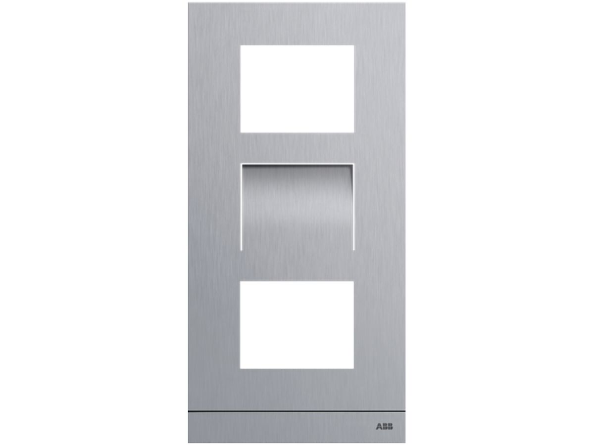 Abdeckrahmen Video ABB-Welcome, für 1/3 (3 Module), Ed-St gebürstet