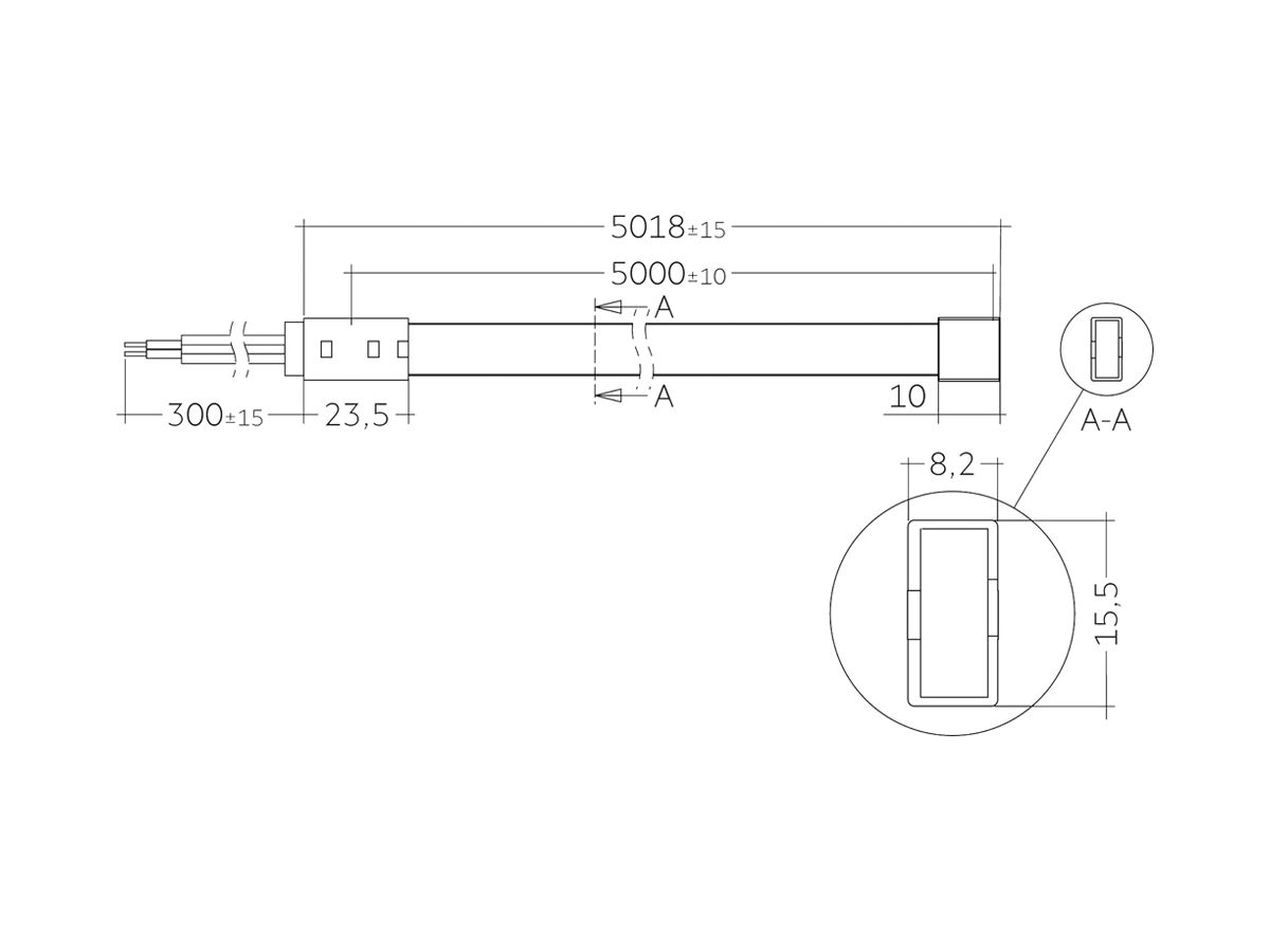 LED-Lichtband Tridonic LLE FLEX IP67 EXC2, 24V, 927, 5W/m, 600lm/m, 5m