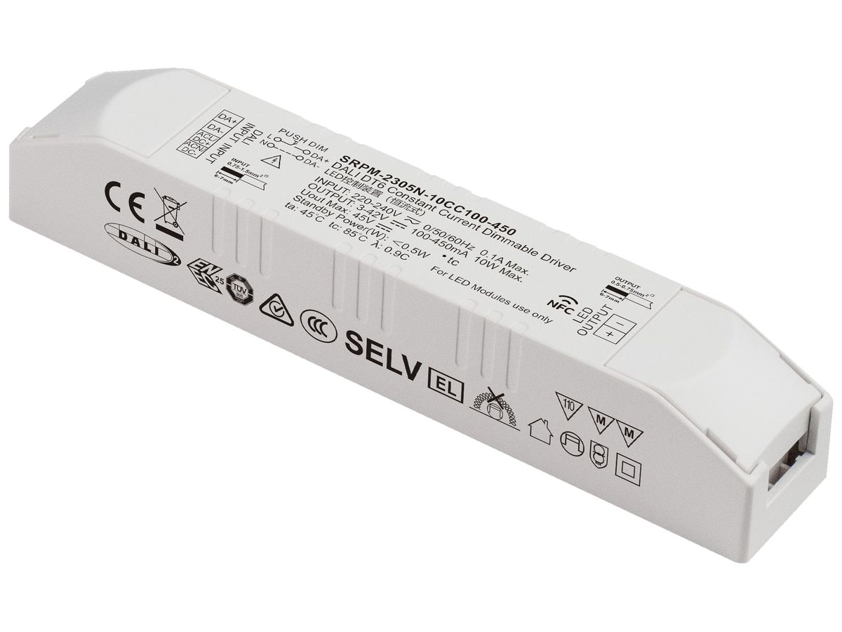 LED-Betriebsgerät SUNRICHER SRPM-2305N 0…10W OUT:3…42V 100…450mA DALI2
