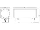 LED-Wandleuchte LEDVANCE VARIO SQ 29W 1370…2600lm 2200…2700K IP65 250×150×100 gu