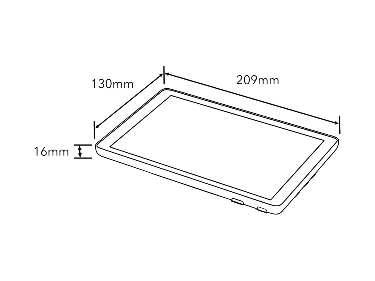 UP-Touchpanel 8" Amika, Ethernet/WLAN/Z-Wave 1DI IPS 1280×800px 230VAC