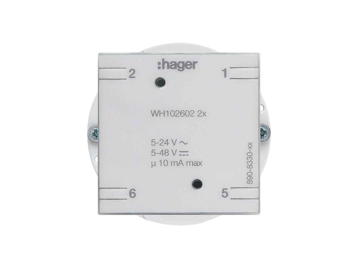 Einsatz zu Universaltaster 2× Hager ohne LED Bauart E