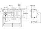 REG-Lasttrennschalter Siemens SENTRON 3KD4 4P 630A 1000V 8NC 8NO IP00 grau