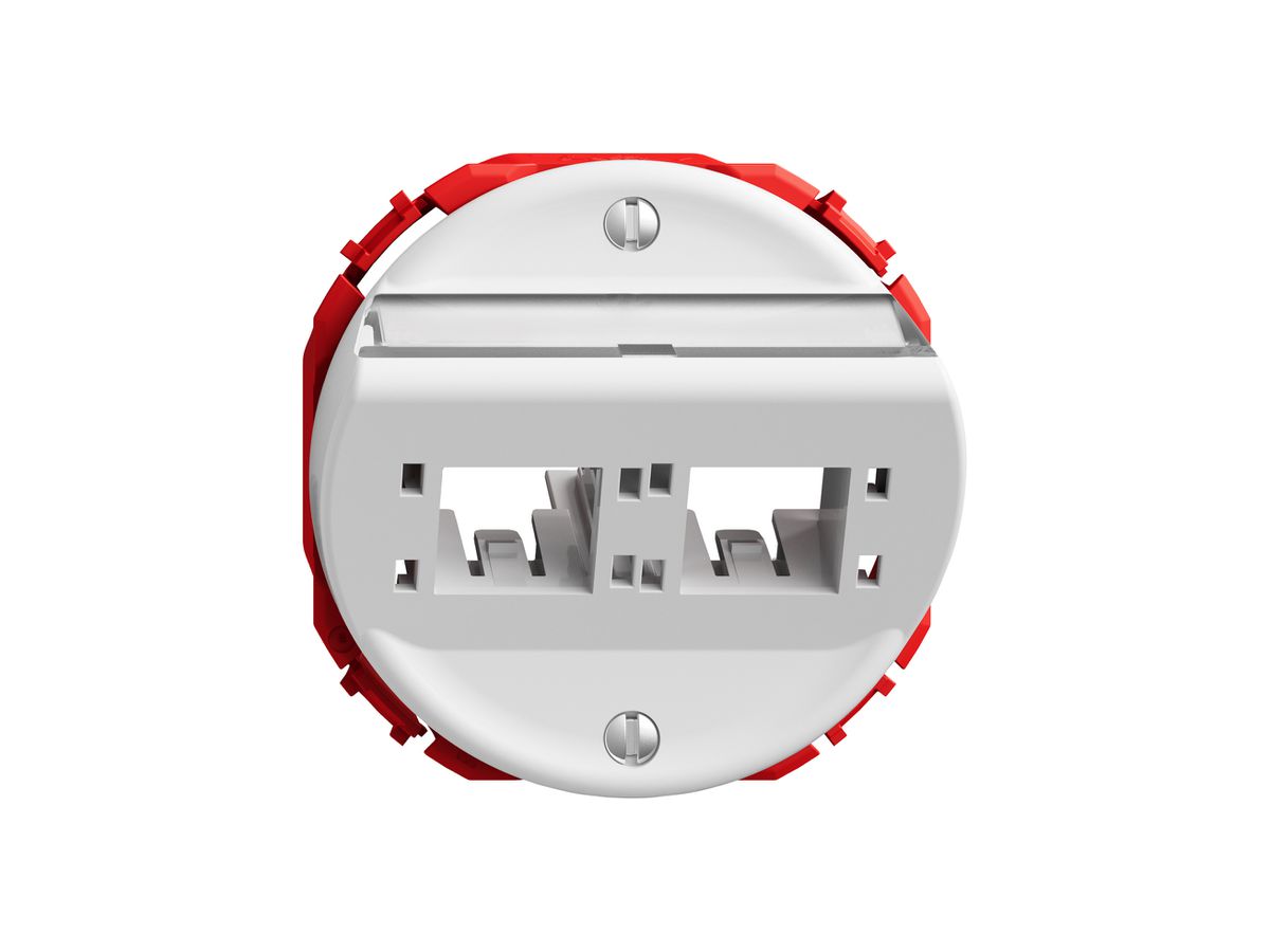 Montageset STANDARDdue SNAPFIX® für freenet Kat.6A Adapter schräg 2× ws