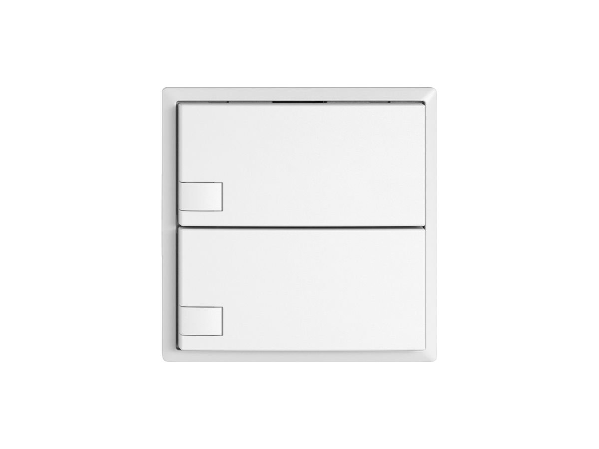 KNX-Taster RGB EDIZIO.liv SNAPFIX® Temperaturfüh.o.LED 2×Taste 1-Tbed.ws