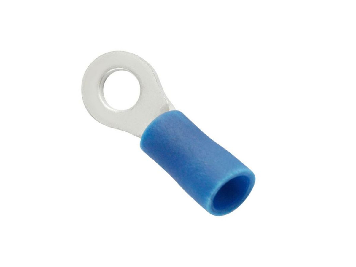 Quetschkabelschuh Tyco TE AMP PLASTI-GRIP Gabelform M4 2.5mm² isoliert PVC blau