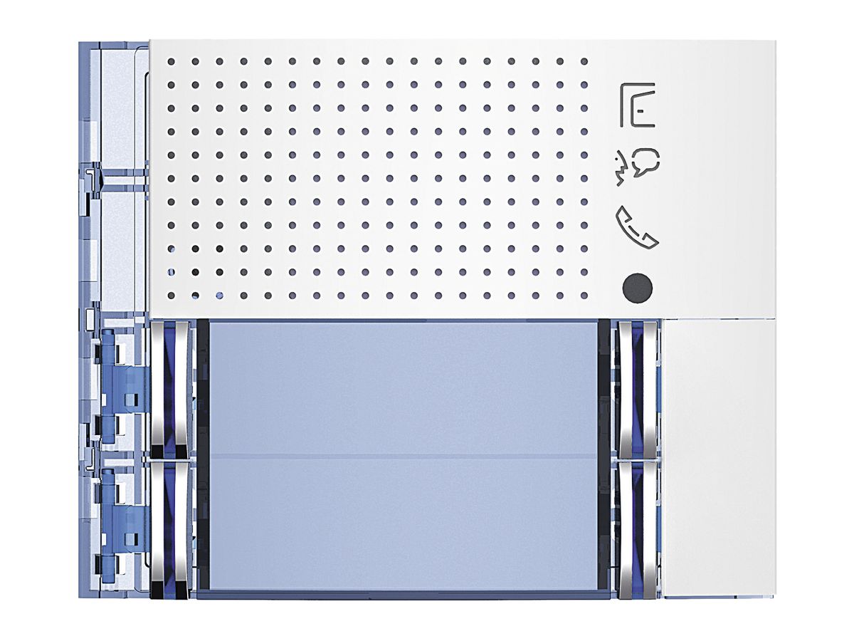 Frontblende für Tür-Lautsprecher-Modul Sfera mit 2+2 Ruftasten weiss