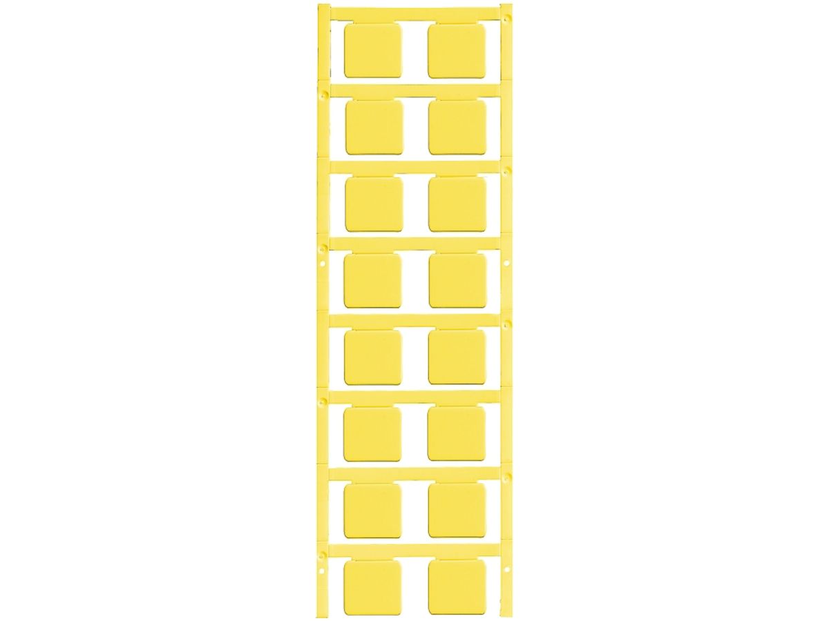 Gerätemarkierer Weidmüller MultiCard SM selbstklebend 22×22mm PA66 gelb