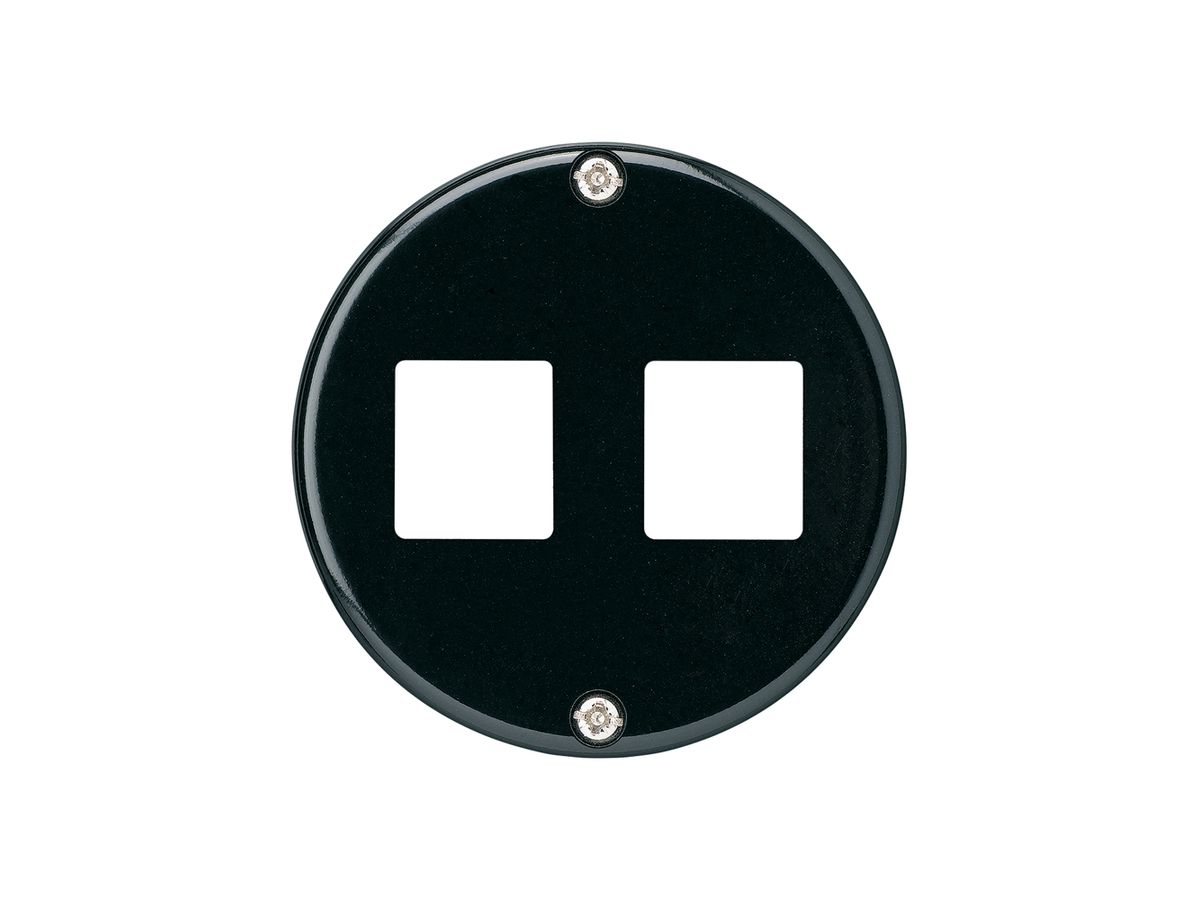 Frontscheibe H HMS basico für 2 Module schwarz