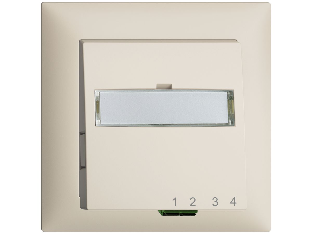 UP-Anschlussdose FTTH EDIZIOdue FH 1×LC APC Duplex FMI crema