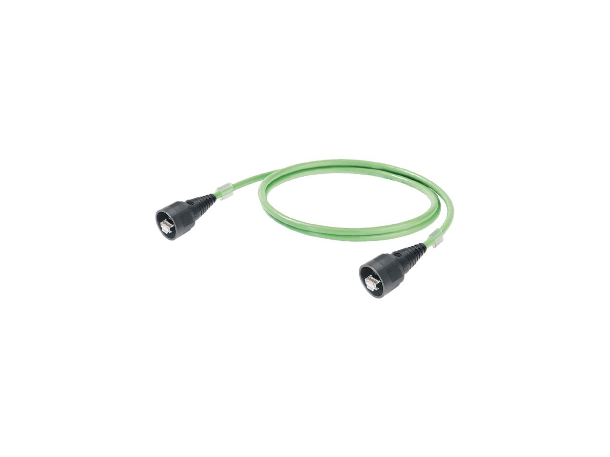 Patchkabel Weidmüller EtherNet/IP Cat.5 PUR RJ45 Baymo/RJ45 Baymo, 2m grün