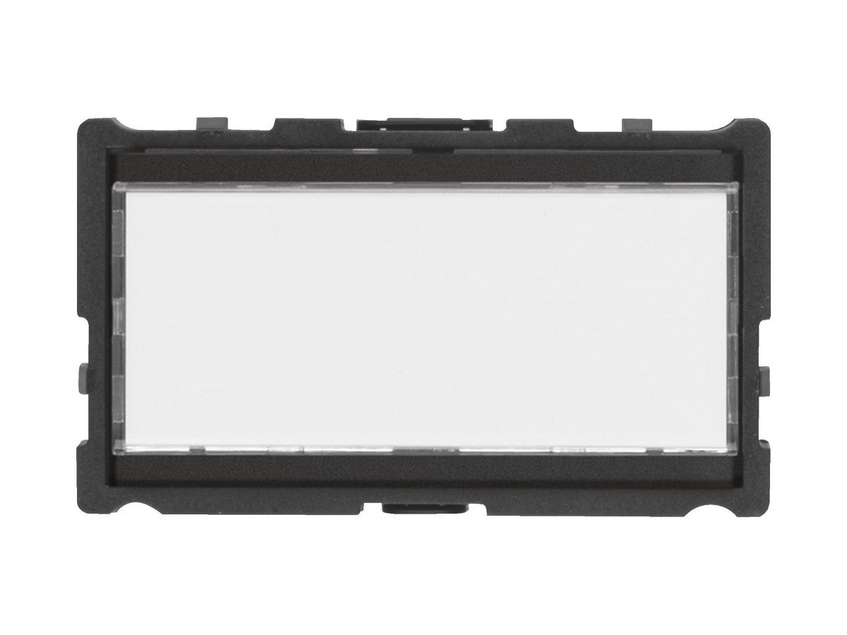Ruftaster-Halbmodul Hager elcom.one mit LED-Schild für 1Wohnung