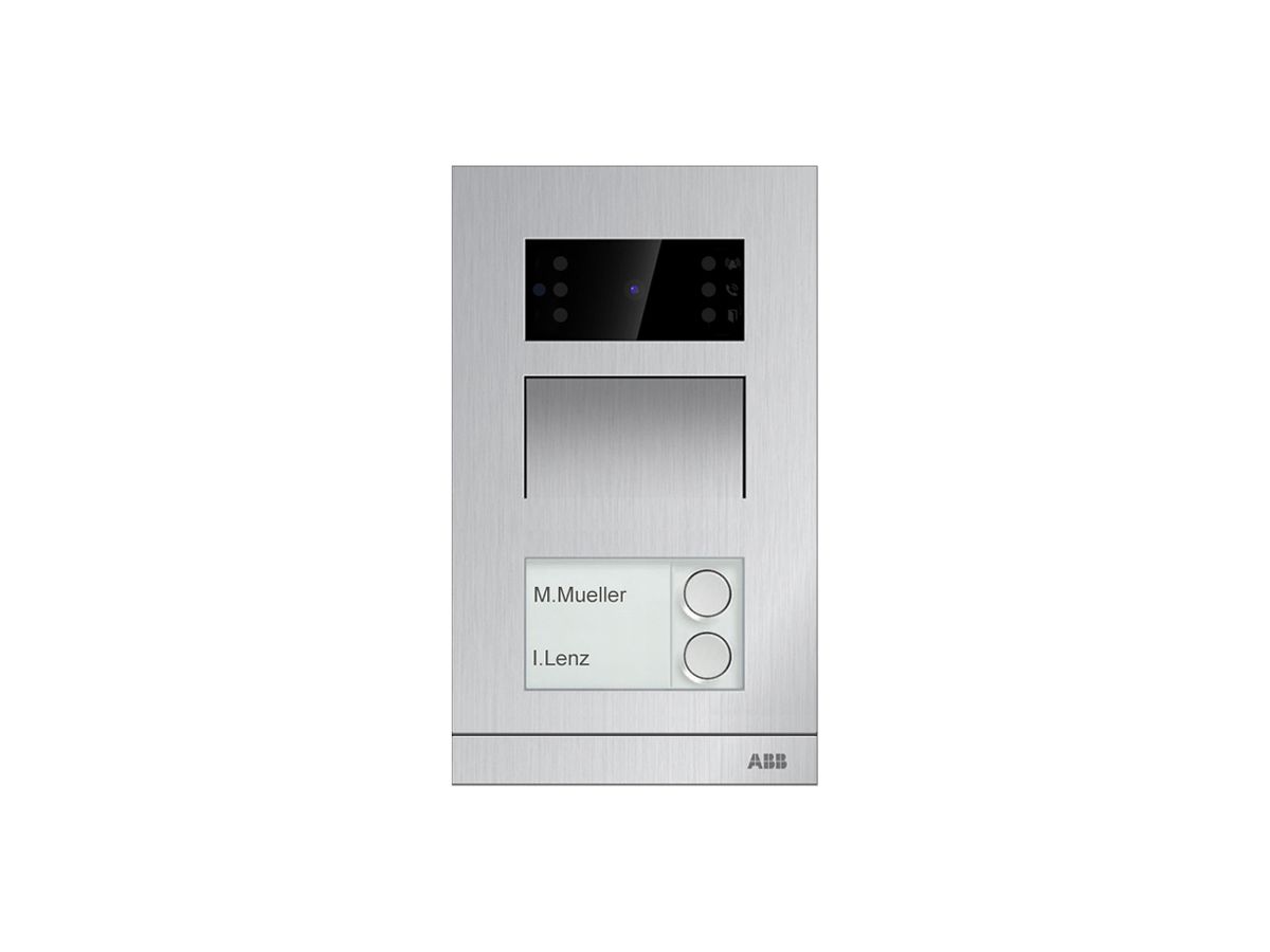 UP-Aussenstation Video ABB Welcome IP H81366P2-A Mini 2×Taste 24VDC IP54