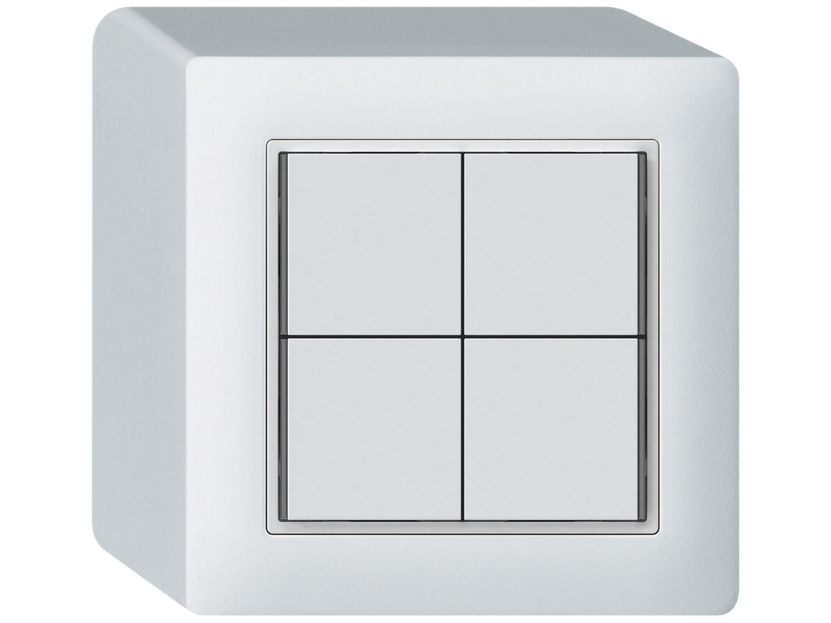 AP-Taster KNX KAL 4×Tasten 4×Betätigungspunkte LED weiss