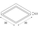 LED-Decken-/Wandleuchte SLV AINOS HF 18W 1300lm 3000/4000K IP65 anthrazit